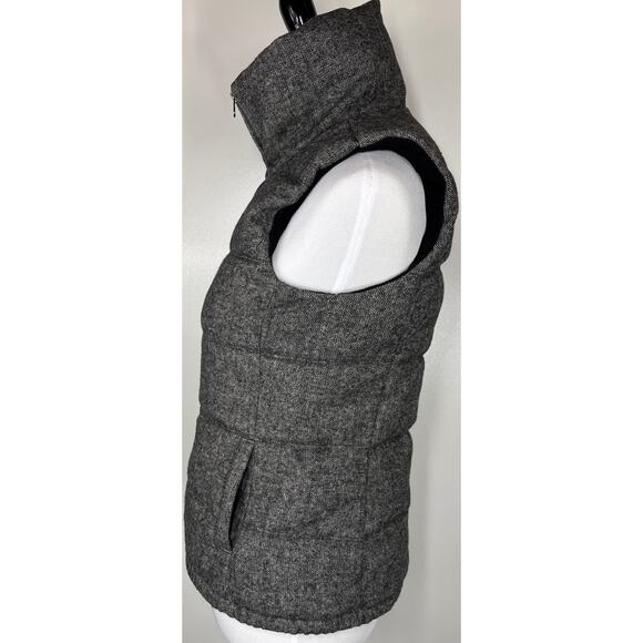 Old Navy Herringbone Wool Blend Puffer Vest, XS, Women - Picture 4 of 8